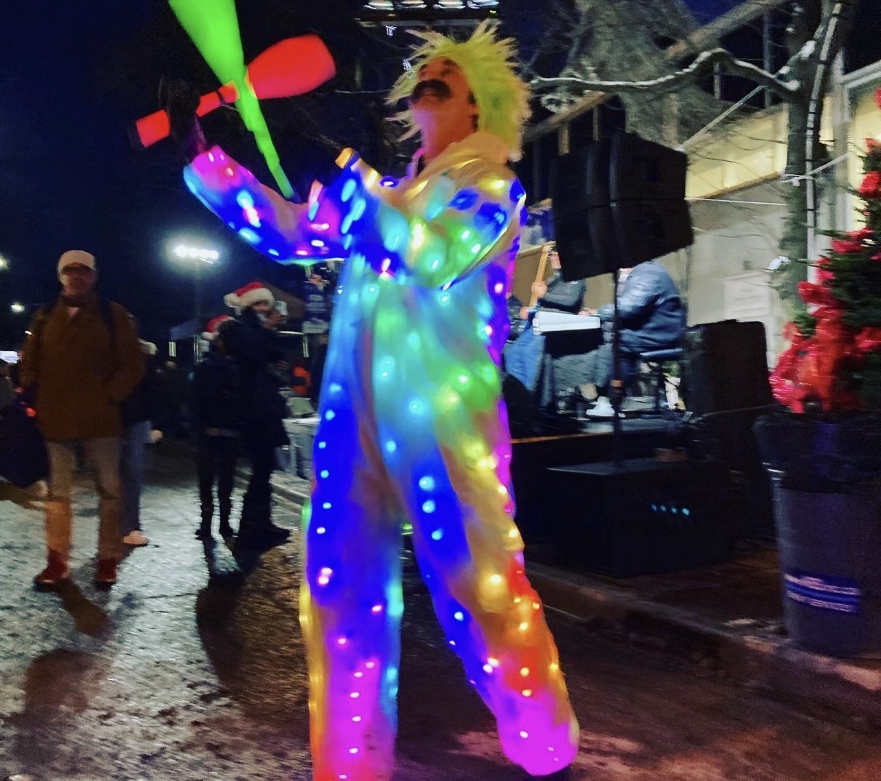 Juggler performing at a Toronto event