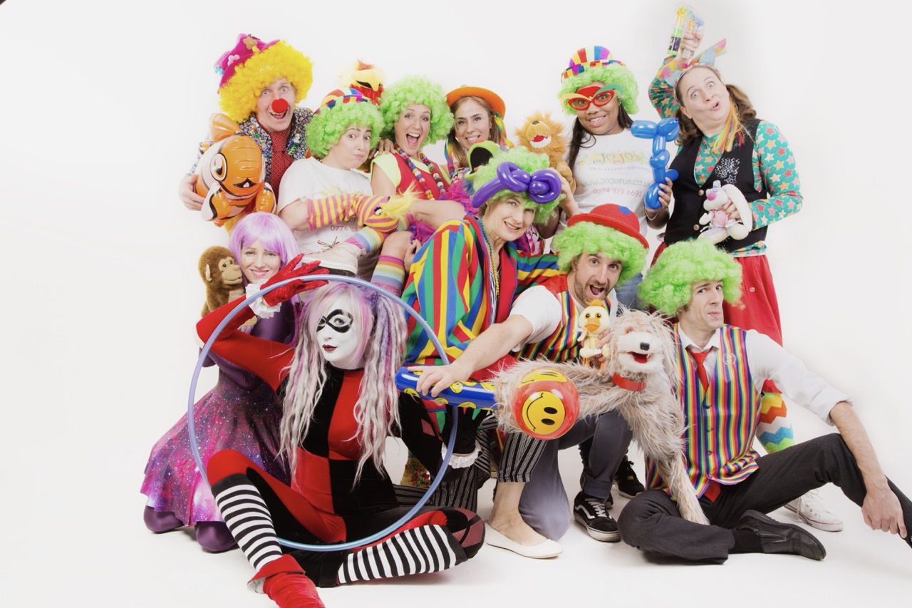 JoJoFun entertainment at a corporate family event