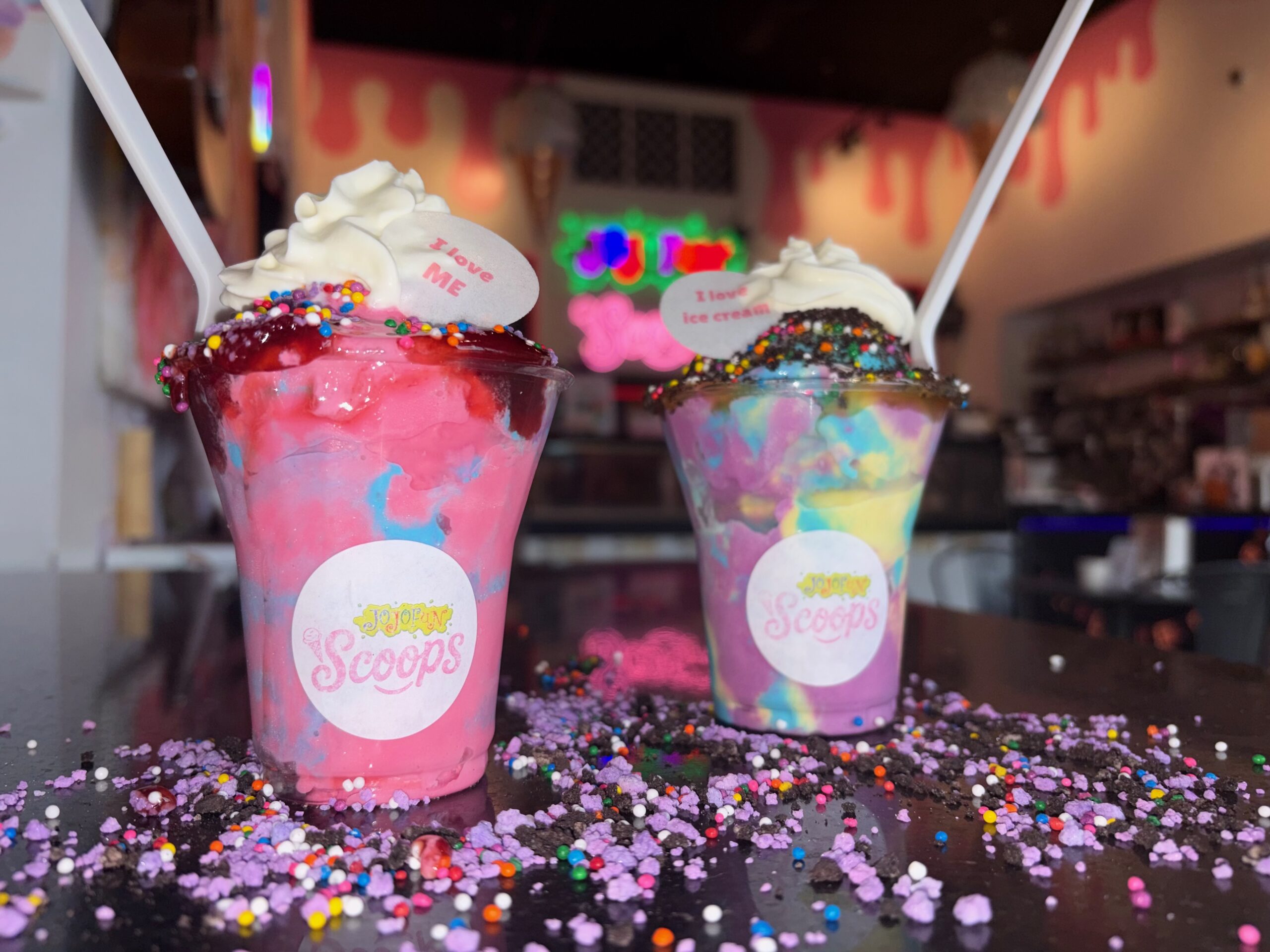 Make-your-own sundae party at JoJoFun Scoops