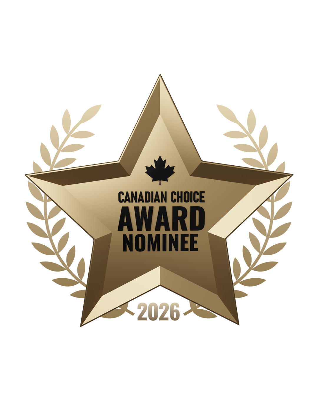 Canadian Choice Award nominee badge