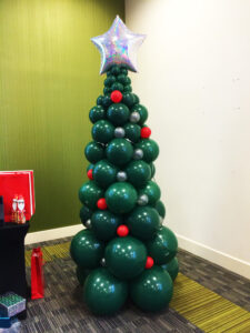Christmas Tree Made From Balloons in Toronto