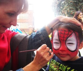 Spider-Man Face Painting in Toronto