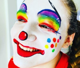Clown Face Painting by JoJoFun