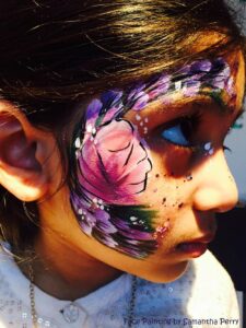 Flower Face Painting