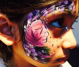 Flower Face Painting